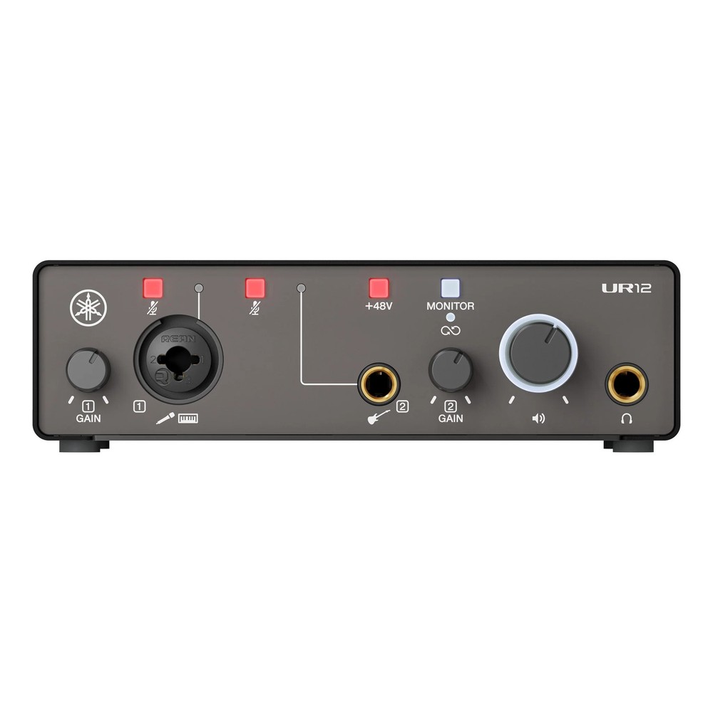 Yamaha UR12MK3 2×2 USB Audio Interface, 1 Mic Preamp, 24-bit/192 kHz Rec