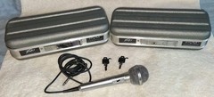 2 Peavey PVM Microphone Hardshell Storage Case With 1 Realistic Mic 33985A