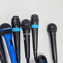 Lot of 15 Wired Microphones – Assorted Colors & Models, Used