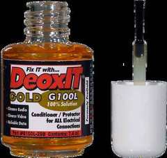 DeoxIT® Gold, G100L liquid 7.4ml 100% solution, Brush Applicator – single item