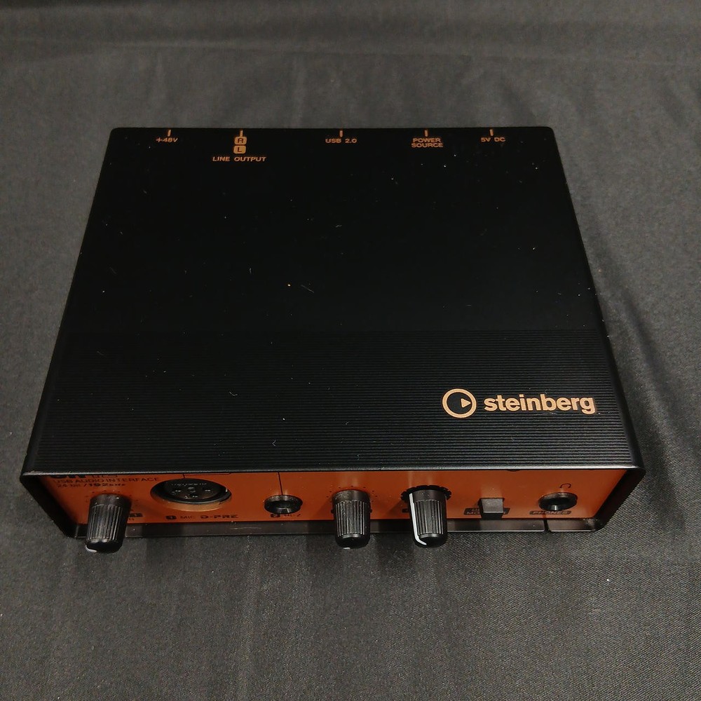 STEINBERG UR12 Audio Interface 24 Bit, Black, Good Condition From Japan