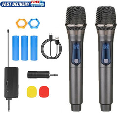 Wireless Handheld Mic Set Handheld Karaoke Microphone For Outdoor Party 2PK New
