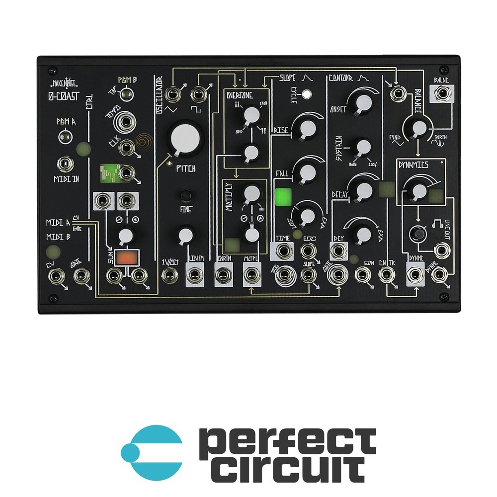 Make Noise 0-Coast Desktop Modular SYNTHESIZER – NEW – PERFECT CIRCUIT