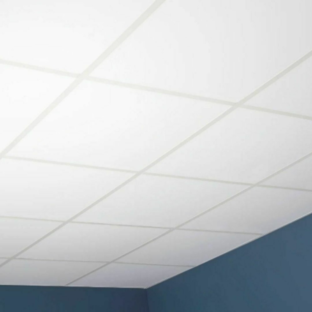 Soundsulate Sound Absorbing, White Acoustical Ceiling Tiles, 48″ x 24″ x 1″