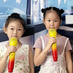 Microphone Gradient Color Lightweight Plastic Mic Prop For Speech AJWK