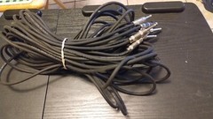VTG Low Noise Instrument Cable (3) Cables 20 Ft. 1/4 Inch Male To Male