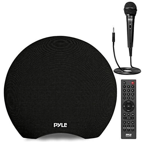 Pyle 3″ 280W Portable Waterproof Bluetooth Speaker w/Wired Microphone + Remote