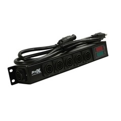 2 True1 Power Pass thur Splitter Box w/ 5 True1 Female Out – 20A – V&A Meter