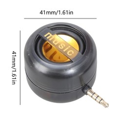 3.5mm Mini Cellphone External Speaker Portable Stereo Music Player Rechargeable