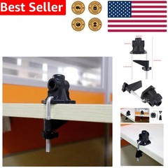 Universal Clamp Durable Desk Mount C-Clamp for Mic Stand Table Lamp Holder Black
