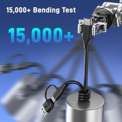 2 in 1 USB Microphone Cable USB C & A to Type C 5ft for DM30 DM40 PD100W