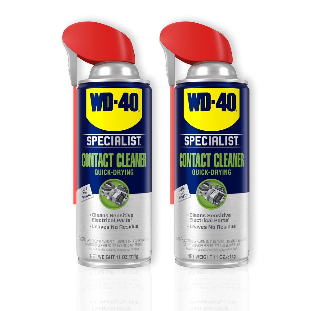 Contact Cleaner Spray with Smart Straw, TWIN PACK, 11 OZ