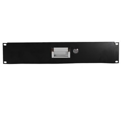 19″ 2U Steel Plate DJ Drawer Equipment Cabinet with Keys Black, in stock