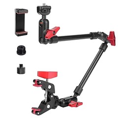 22″ Magic Arm w Clamp Mount, Overhead Desk Phone Mount Stand, 22IN-RB