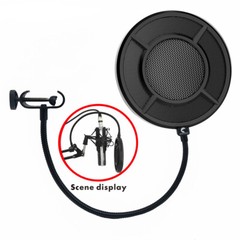 Professional Dual Layer Metal Grill Microphone Filter Anti-Spray Net Sing Audio