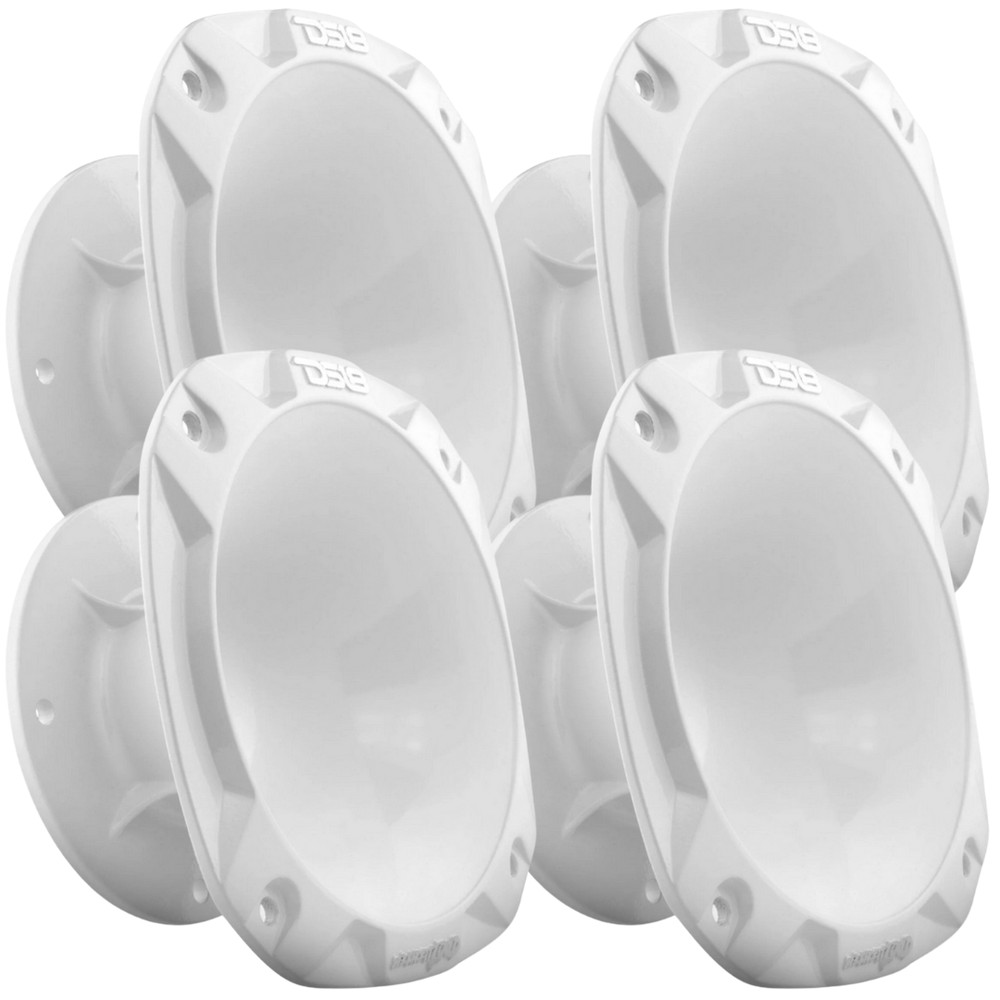 4x DS18 Shallow 2″ Throat Bolt-on Aluminum Driver Horn – PRO-HA52 White