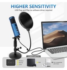 NIB CODN USB Microphone Condenser Professional 192KHZ/24Bit Streaming Podcast
