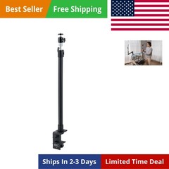 A1000 Telescoping C-Clamp Desktop Mount for Microphones, Webcams, Lights K876…