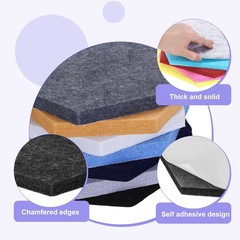 Acoustic Panel with 20 Push Pin (Black,Dark Brown,Bright Gray,Light Brown,White)