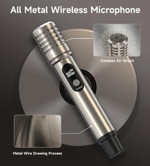 Wireless Microphone, Metal Dynamic Mic System with -to-Chip Connection and Re…