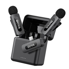 BY-V30 Wireless Lavalier Microphone,USB Type-C Mini Laple Mics for iPhone16,A…
