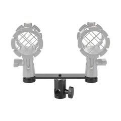 CAMVATE Microphone Holder Bracket w/Dual 5/8″ Screw Mount & Light Stand Adapter
