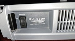 QSC PLX 3602 3600W 2-Channel Rack Mountable Power Amplifier Silver Black