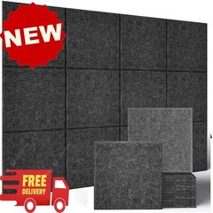 Paneles modulares de fieltro de 122 x 91 cm (48″ x 36″) – Paquete de 12 paneles