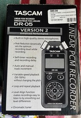 TASCAM DR05V2 Stereo Portable Digital Audio Recorder DR-05 Version 2~Used