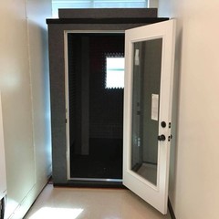 4x4x7’5” Vocal Booth Glass Door Upgrade – Complete ISO Booths