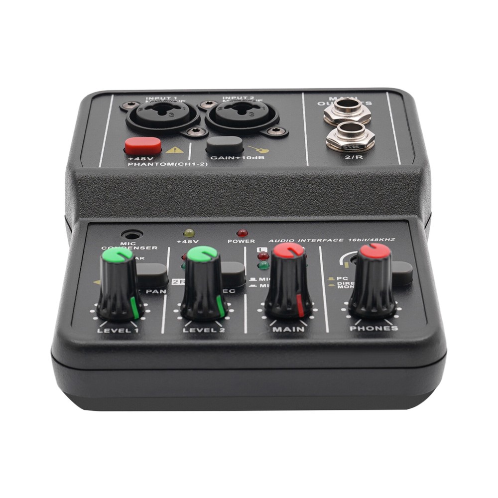 Pro 2/8 Channel Bluetooth Live Sound Card Studio Audio Mixer Mixing Console USB