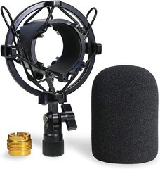 Pop Filter with Shock Mount for AT2020 AT2035 AT4040 Audio Technica Microphone