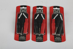 3-pack Hosa YPP-117 Stereo Breakout Cable, 1/4″ TRS to Dual 1/4″ TSF – 6″