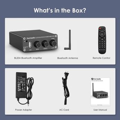 Fosi Audio Bl20A 200W Bluetooth 5.0 Home Audio Stereo Amplifier Hi-Fi Mini