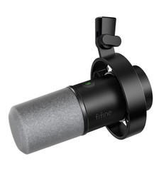 Fifine AmpliTank K688 Dynamic Microphone XLR/USB Black w/ Monitor Mute Gain