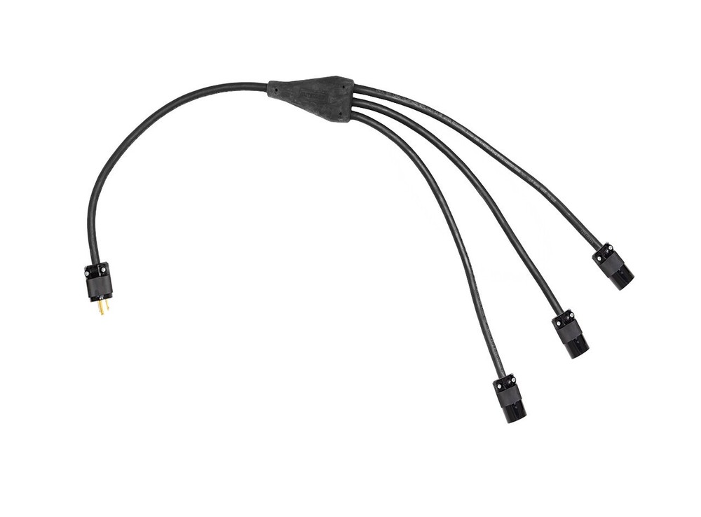 30 ft Power Cable 12 AWG 1 Edison Male to 3 – Edison Female Connectors