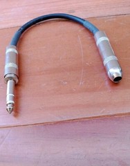 Hosa DOC-106 12 Inc Insert Direct-Out Adapter – 1/4 TRS to 1/4 TSF