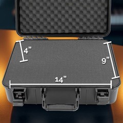 CASEMATIX Wireless Microphone Hard Case for Sennheiser, Shure Mics and More