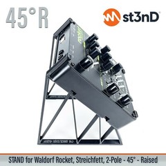 STAND for Waldorf ROCKET, STREICHFETT, 2-POLE – 45° RISER – st3nD – 3D printed