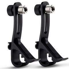 Facmogu 2PCS Drum Microphone Clip, Adjustable Mic Mount Clamp Holder Mic Securin