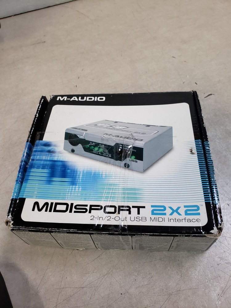 M-Audio Midisport 2×2 Usb Bus-Powered 2-IN/2-OUT 32 Midi Channel Interface