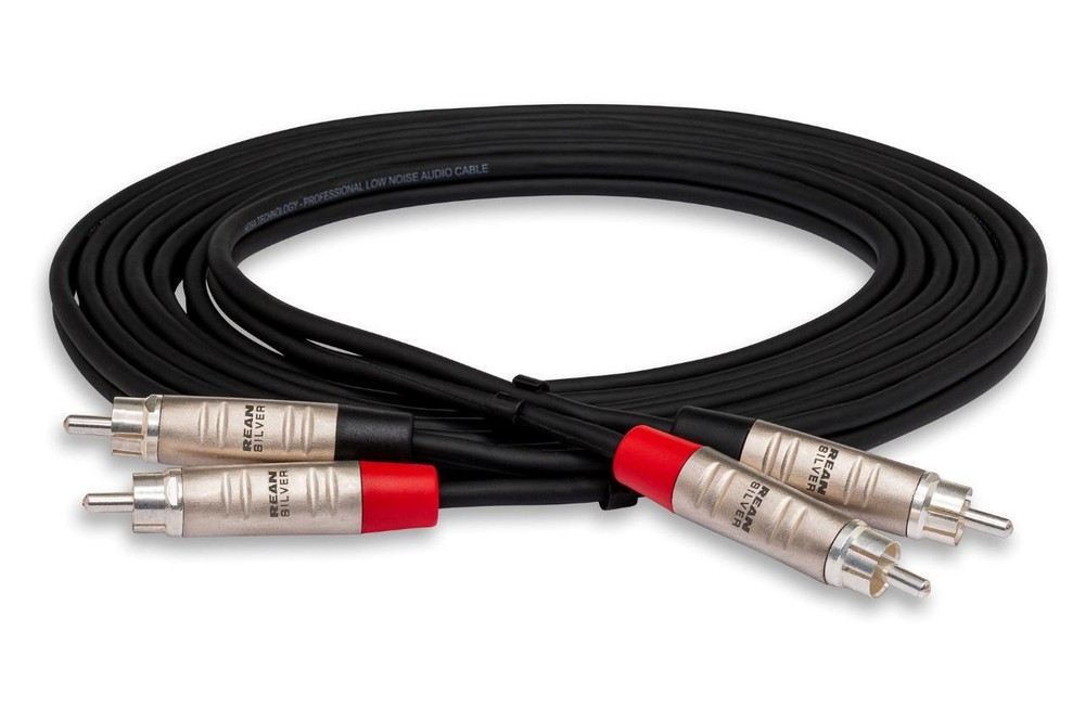 HOSA HRR-075X2 PRO STEREO INTERCONNECT, DUAL REAN RCA TO SAME, 75 FT