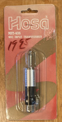 Hosa MIT 435 Mic Impedance Transformer Hi Z to Lo Z 200 ohms to 15k ohms Taiwan