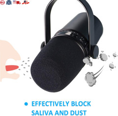 MV7 Boom Arm Mic Stand w/ Pop Filter, Compatible w/ Shure MV7 and SM7B NEW