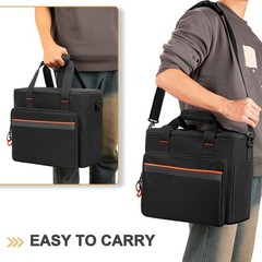 6 Slots Wireless Microphone Carrying Case Storage Bag Thick Padding Karaoke DJ