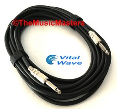 2 Pack 30ft 1/4″ Instrument Guitar Bass Amp Keyboard Audio Cable Cord Wire VWLTW