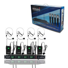 14CH Audio Mixer Pro Recording Stage Mixing Console 4CH Stage Headset Microphone