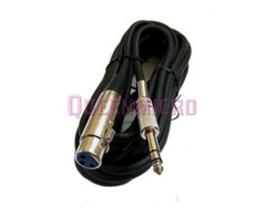 25Ft XLR 3 Pin Female to 1/4″ Stereo Mic Microphone Cord Audio TRS Cable 25’Foot
