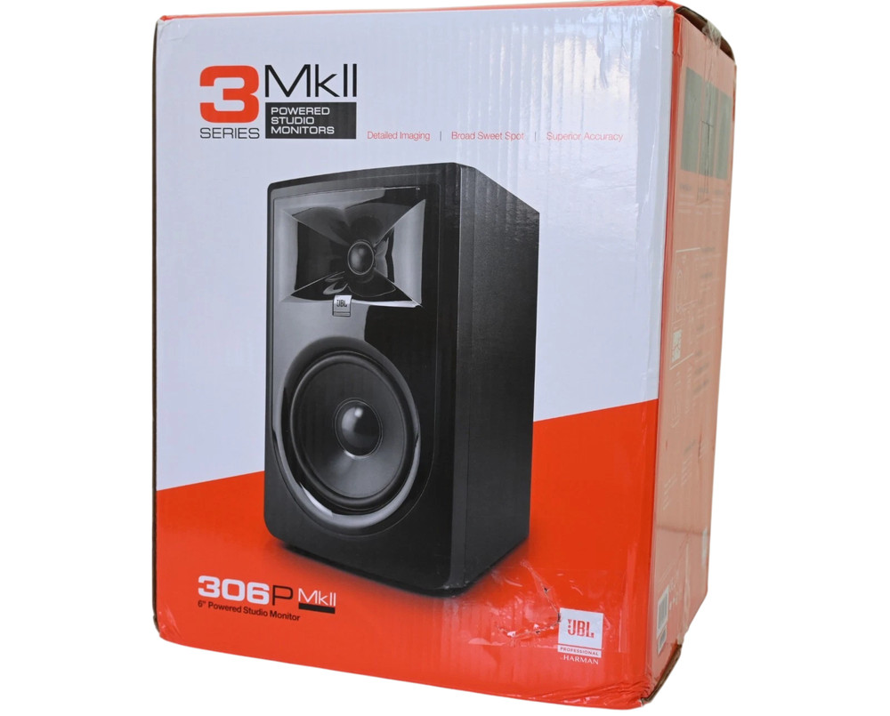 JBL 306P MkII 6″ Speaker 2-Way Powered Studio Reference Monitor Monitoring Works
