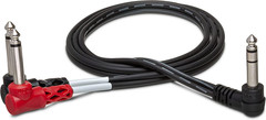 STP-201RR Insert Cable, Right-Angle 1/4 Inch TRS to Dual Right-Angle 1/4 Inch TS